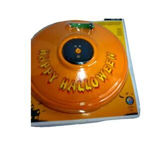 Halloween Pumpkin Jack O Lantern Cover Lid Solar 7 Color Changing LED New